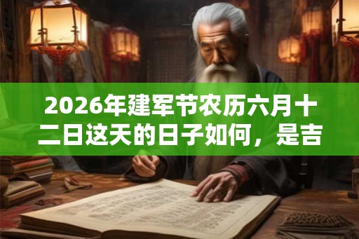 2026年建军节农历六月十二日这天的日子如何，是吉日好日子吗？