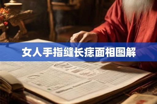 女人手指缝长痣面相图解