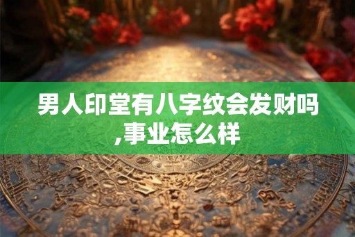 男人印堂有八字纹会发财吗,事业怎么样