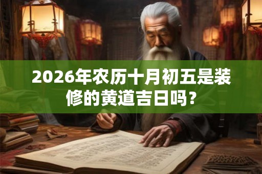 2026年农历十月初五是装修的黄道吉日吗？