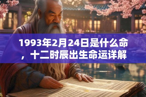 1993年2月24日是什么命，十二时辰出生命运详解