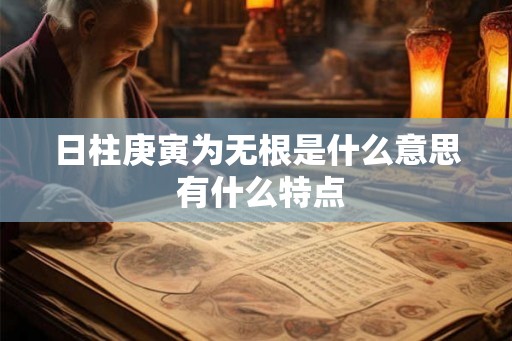 日柱庚寅为无根是什么意思 有什么特点