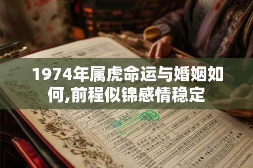 1974年属虎命运与婚姻如何,前程似锦感情稳定