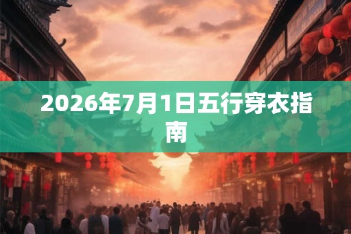 2026年7月1日五行穿衣指南