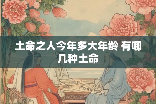 土命之人今年多大年龄 有哪几种土命