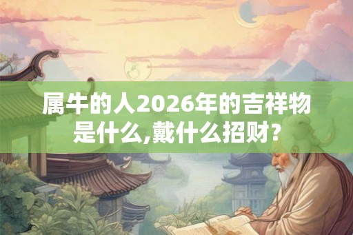 属牛的人2026年的吉祥物是什么,戴什么招财？