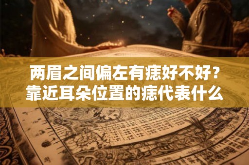 两眉之间偏左有痣好不好？靠近耳朵位置的痣代表什么？