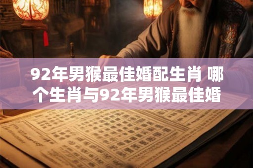 92年男猴最佳婚配生肖 哪个生肖与92年男猴最佳婚配