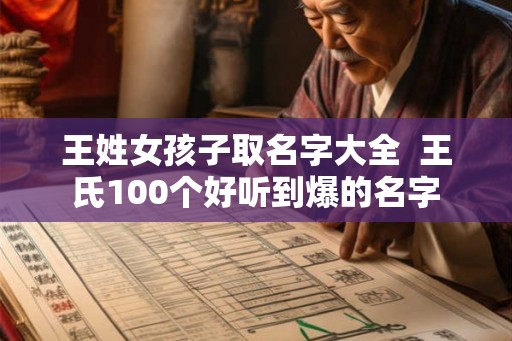 王姓女孩子取名字大全  王氏100个好听到爆的名字