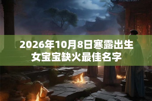 2026年10月8日寒露出生女宝宝缺火最佳名字