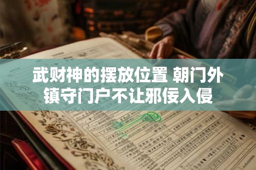 武财神的摆放位置 朝门外镇守门户不让邪佞入侵