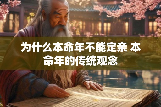 为什么本命年不能定亲 本命年的传统观念