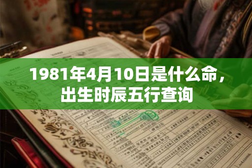 1981年4月10日是什么命，出生时辰五行查询