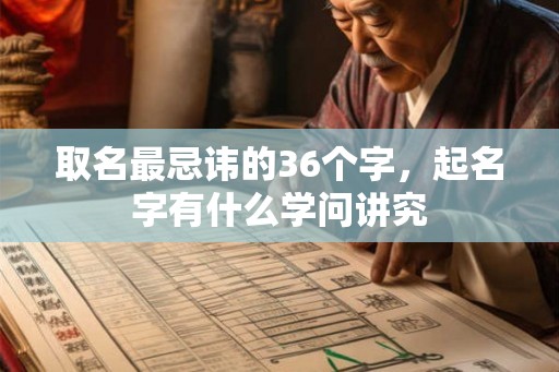 取名最忌讳的36个字,起名字有什么学问讲究 取名最忌讳的36个字,起名字有什么学问讲究