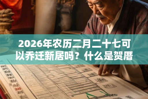 2026年农历二月二十七可以乔迁新居吗？什么是贺厝？