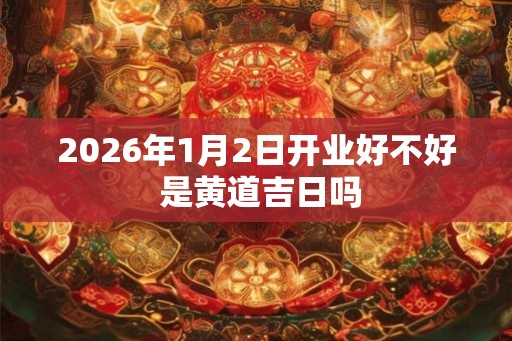2026年1月2日开业好不好 是黄道吉日吗 2026年1月2日开业好不好 是黄道吉日吗