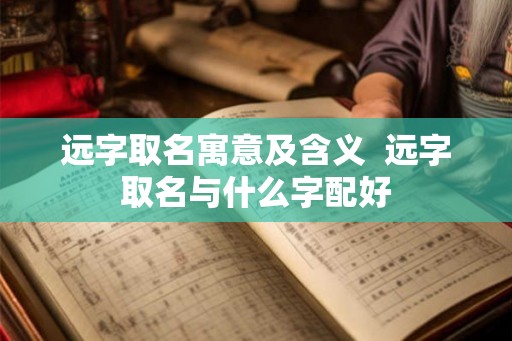 远字取名寓意及含义  远字取名与什么字配好