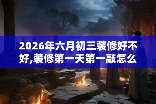 2026年六月初三装修好不好,装修第一天第一敲怎么敲