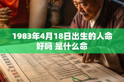 1983年4月18日出生的人命好吗 是什么命
