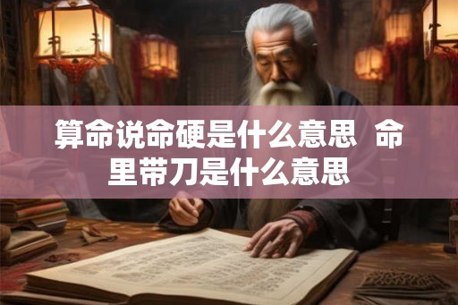 算命说命硬是什么意思 命里带刀是什么意思 算命说命硬是什么意思 命里带刀是什么意思