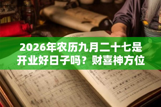 2026年农历九月二十七是开业好日子吗?财喜神方位? 2026年农历九月二十七是开业好日子吗?财喜神方位?