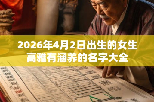 2026年4月2日出生的女生高雅有涵养的名字大全