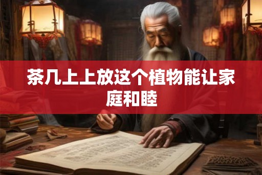 茶几上上放这个植物能让家庭和睦