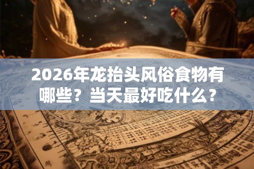 2026年龙抬头风俗食物有哪些?当天最好吃什么? 2026年龙抬头风俗食物有哪些?当天最好吃什么?