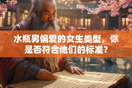 水瓶男偏爱的女生类型，你是否符合他们的标准？