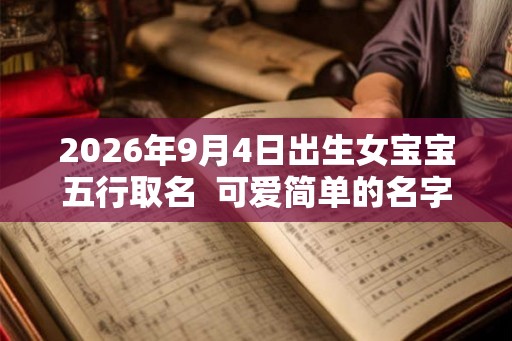 2026年9月4日出生女宝宝五行取名  可爱简单的名字