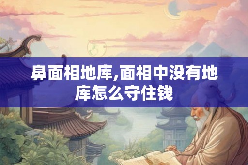 鼻面相地库,面相中没有地库怎么守住钱 鼻面相地库,面相中没有地库怎么守住钱