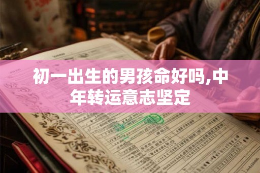 初一出生的男孩命好吗,中年转运意志坚定