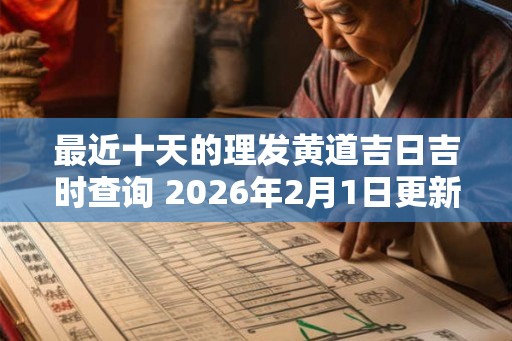 最近十天的理发黄道吉日吉时查询 2026年2月1日更新