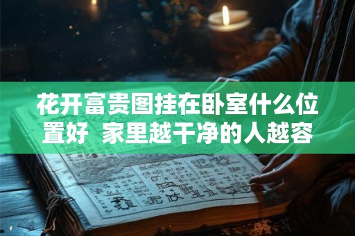 花开富贵图挂在卧室什么位置好  家里越干净的人越容易发财
