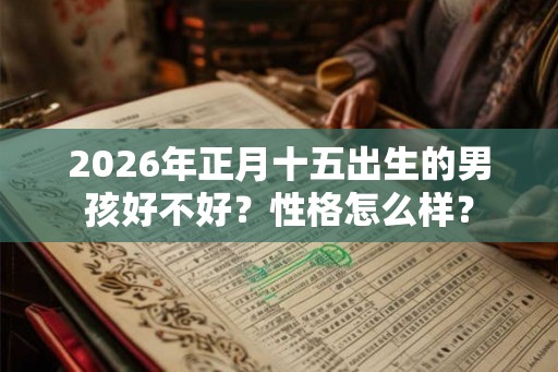 2026年正月十五出生的男孩好不好？性格怎么样？