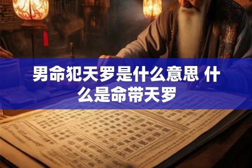 男命犯天罗是什么意思 什么是命带天罗