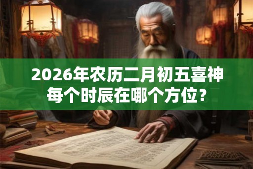 2026年农历二月初五喜神每个时辰在哪个方位？