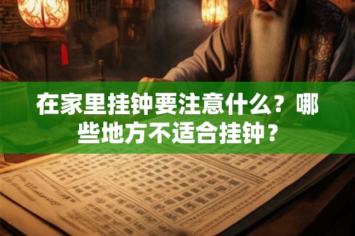 在家里挂钟要注意什么?哪些地方不适合挂钟? 在家里挂钟要注意什么?哪些地方不适合挂钟?