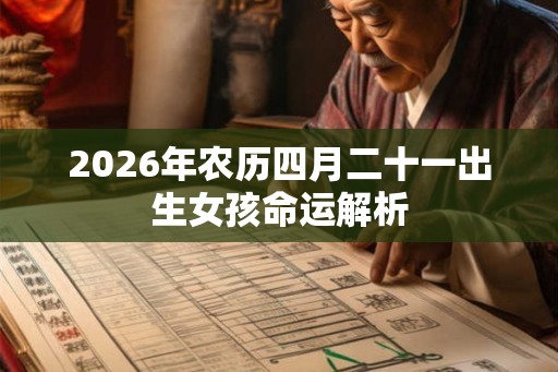 2026年农历四月二十一出生女孩命运解析