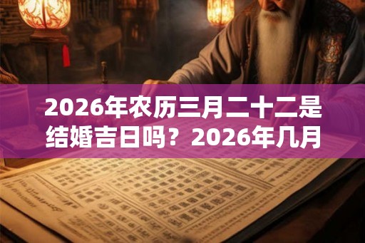 2026年农历三月二十二是结婚吉日吗？2026年几月结婚吉利？