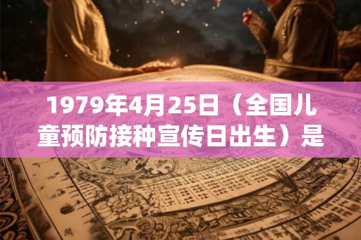1979年4月25日（全国儿童预防接种宣传日出生）是什么命_命运如何