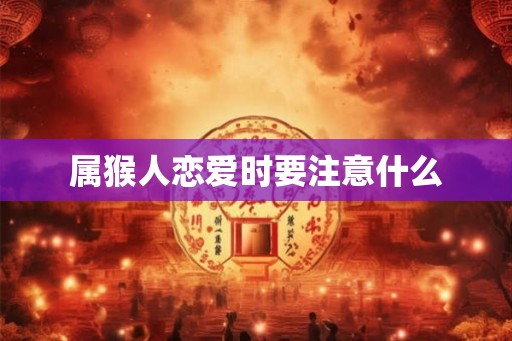 属猴人恋爱时要注意什么