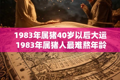 1983年属猪40岁以后大运 1983年属猪人最难熬年龄