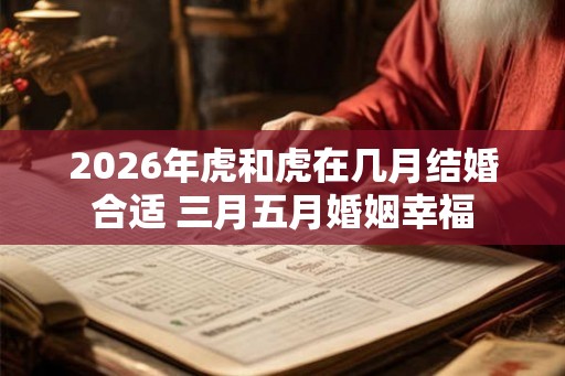 2026年虎和虎在几月结婚合适 三月五月婚姻幸福