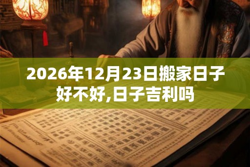 2026年12月23日搬家日子好不好,日子吉利吗