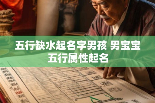 五行缺水起名字男孩 男宝宝五行属性起名