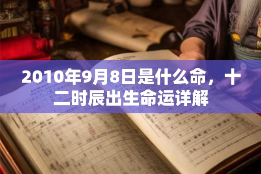 2010年9月8日是什么命，十二时辰出生命运详解