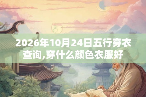 2026年10月24日五行穿衣查询,穿什么颜色衣服好