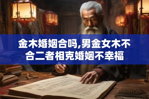 金木婚姻合吗,男金女木不合二者相克婚姻不幸福