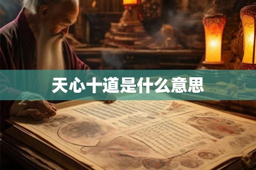 天心十道是什么意思